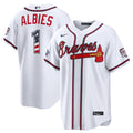 Ozzie Albies #1 Atlanta Braves 2026 Star Edition Stars Stripes Stadium Limited Jersey - White