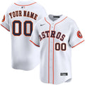 Houston Astros Custom Home Limited Jersey - White