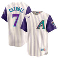 Corbin Carroll #7 Arizona Diamondbacks Cooperstown Limited Jersey - Ivory