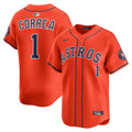 Carlos Correa #1 Houston Astros Alternate Limited Jersey - Orange