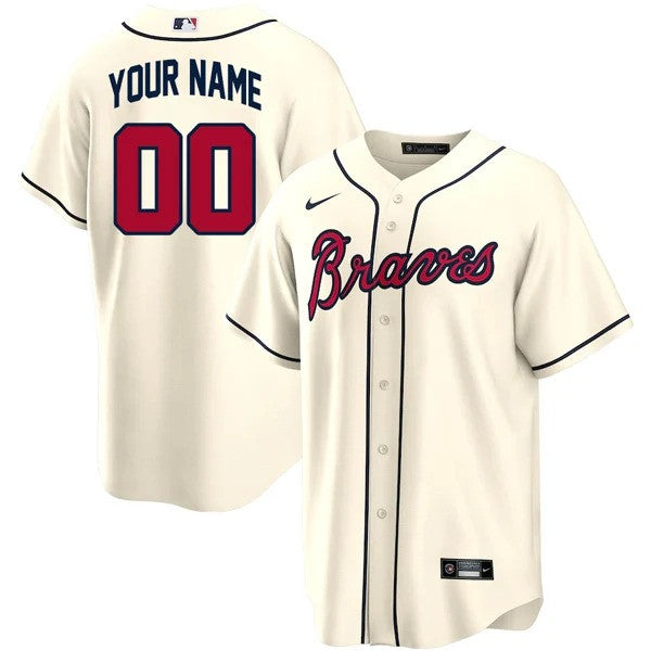 Atlanta Braves Limited Custom Jersey - Cream