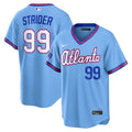 Spencer Strider #99 Atlanta Braves 2026 City Connect Stadium Limited Jersey - Powder Blue