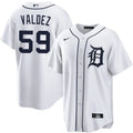 Framber Valdez #59 Detroit Tigers Home Limited Jersey - White