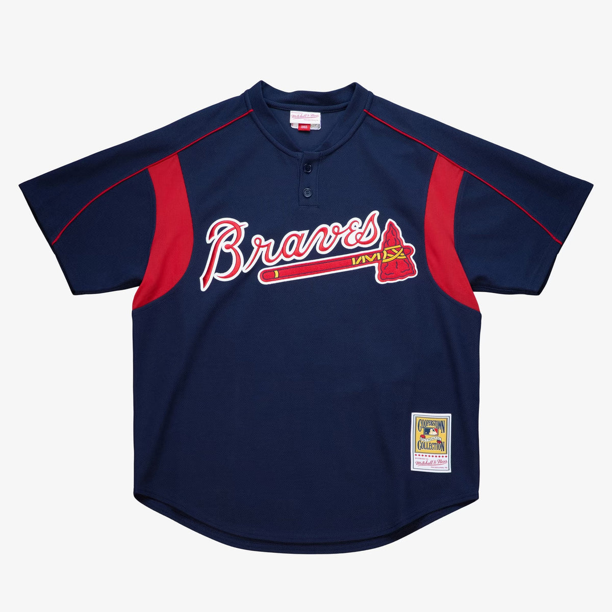 John Smoltz #29 Atlanta Braves 2003 Authentic Batting Practice Player Jersey - Navy