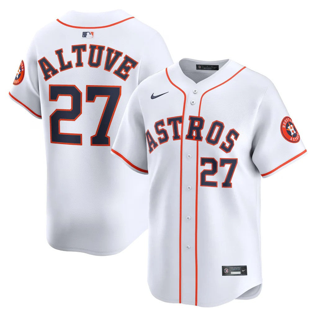 Jose Altuve #27 Houston Astros Home Limited Jersey - White
