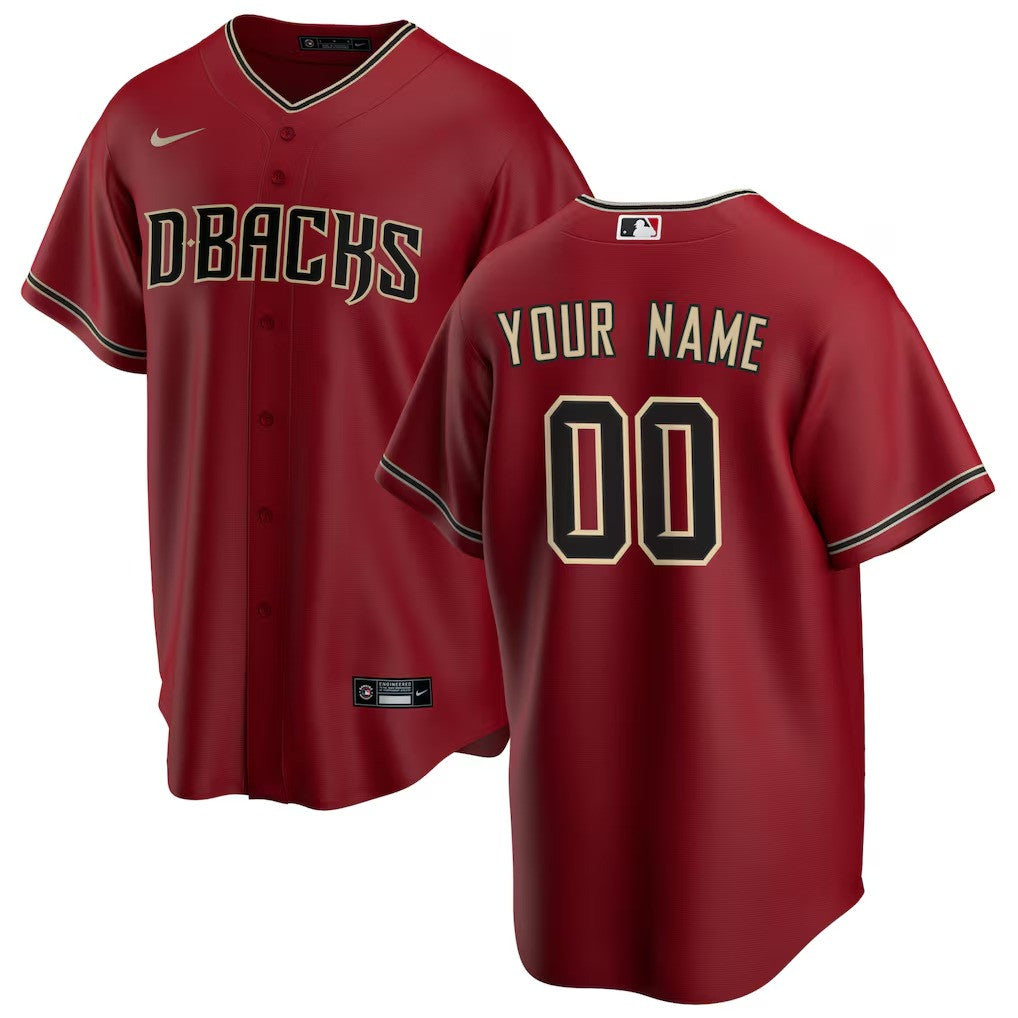 Arizona Diamondbacks Custom Alternate Limited Jersey - Red