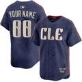 Cleveland Guardians Custom City Connect Limited Jersey - Navy