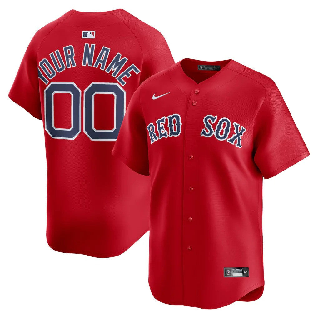 Boston Red Sox Custom Alternate Limited Jersey - Red