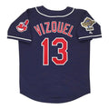 Omar Vizquel Cleveland Indians 1995 Alt World Series Limited Jersey - Navy Blue