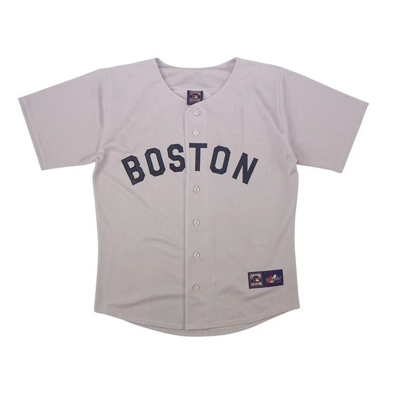 Boston Red Sox 1981 Cooperstown Road Limited Throwback Jersey - Grey