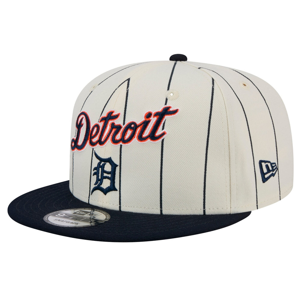 Detroit Tigers New Era Men'S Pinstripe 9Fifty Snapback Hat Limited Jersey - White