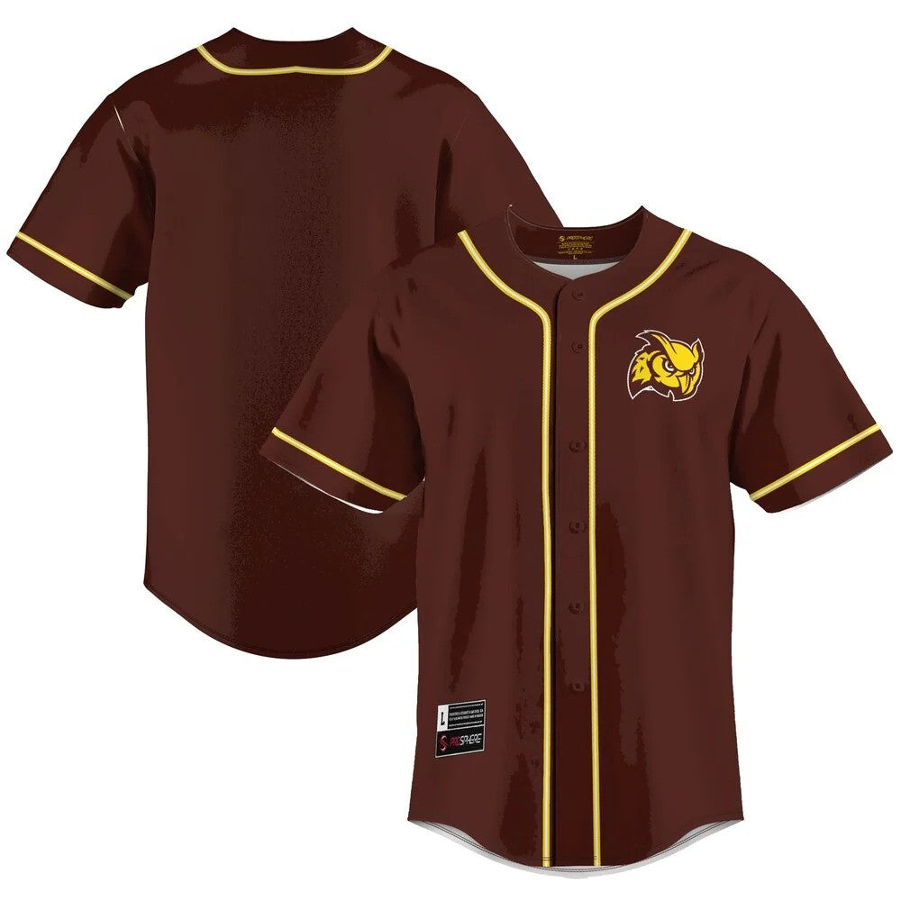 Gameday Greats Rowan Profs Limited Lightweight Baseball Jersey - Brown