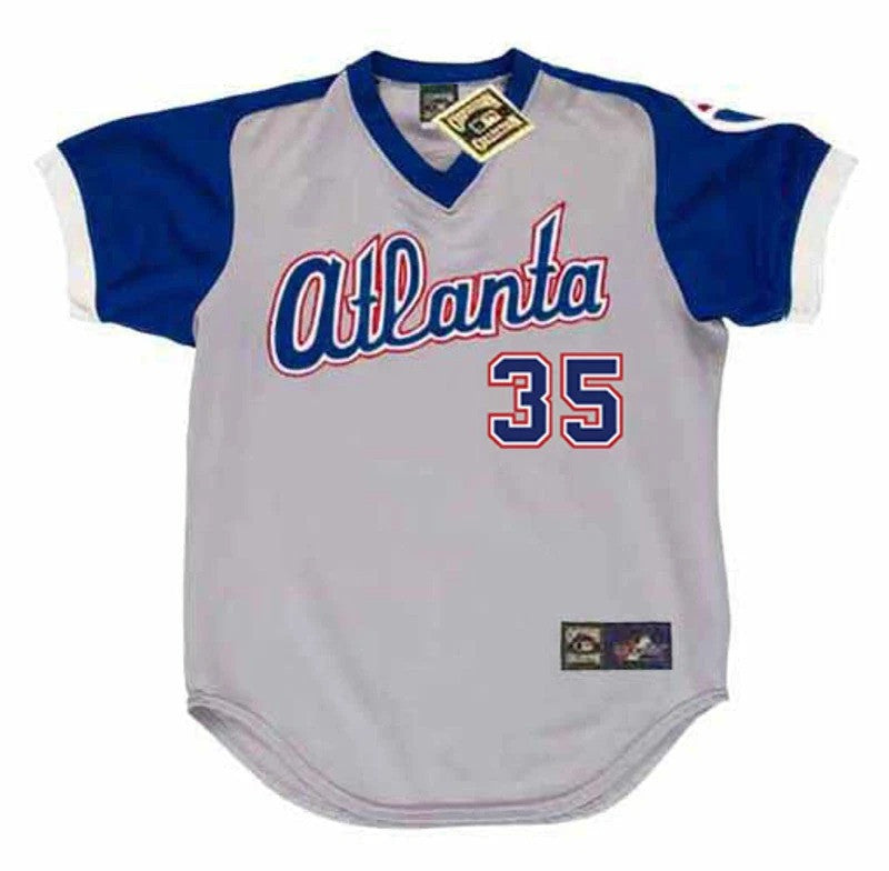 Phil Niekro #35 Atlanta Braves 1979 Away Limited Throwback Baseball Jersey
