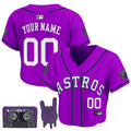 Dj Screw #71 Houston Astros Women Patch Crop Top Limited Baseball Custom Jersey