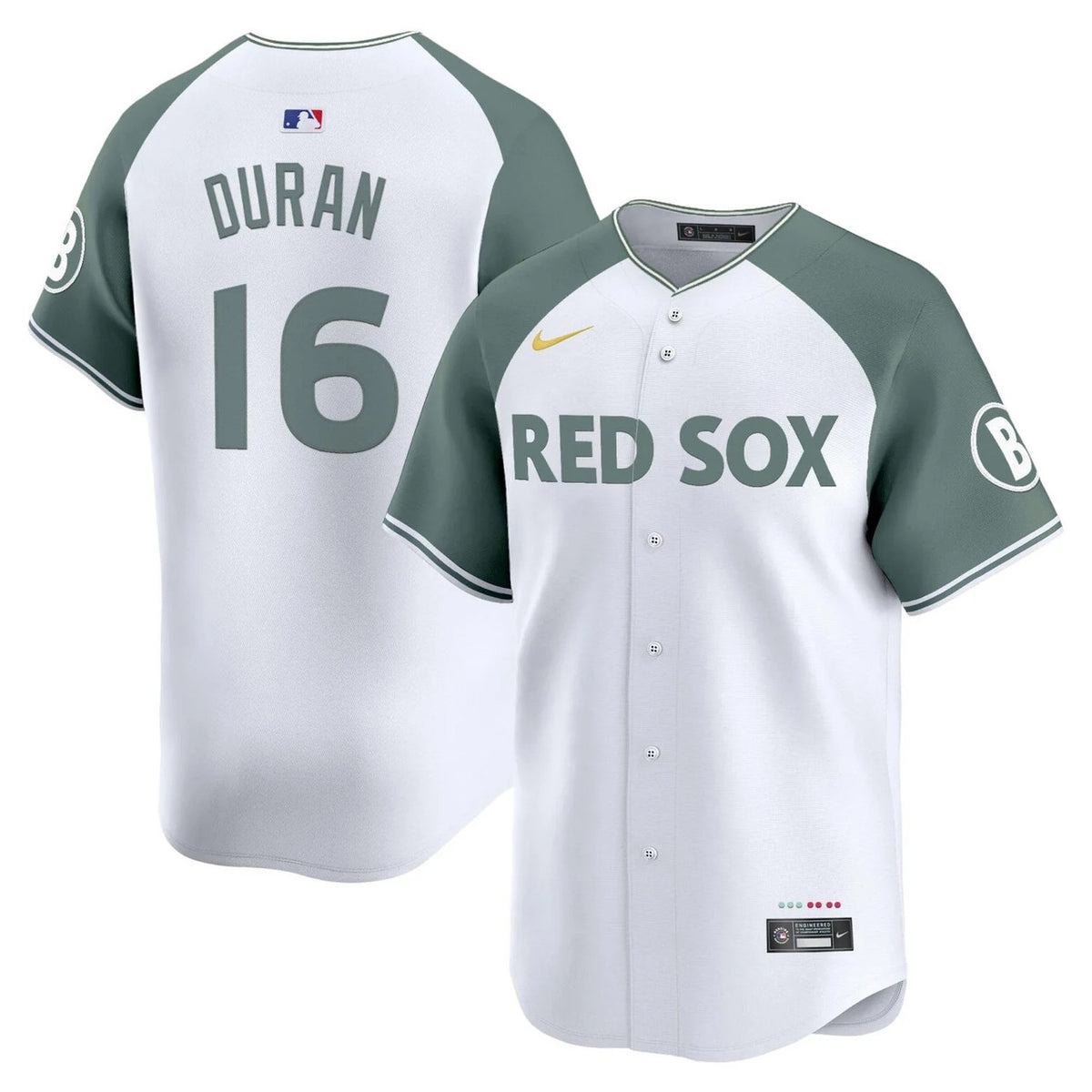 Jarren Duran #16 Boston Red Sox Alternate City Connect Theme Limited Jersey - White
