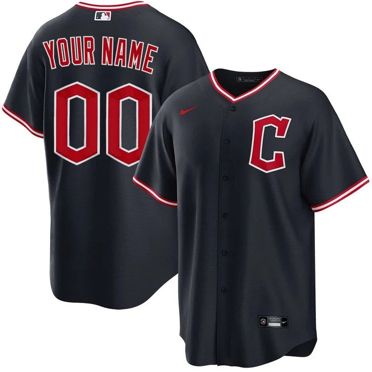 Cleveland Guardians Custom Alternate Limited Jersey - Navy