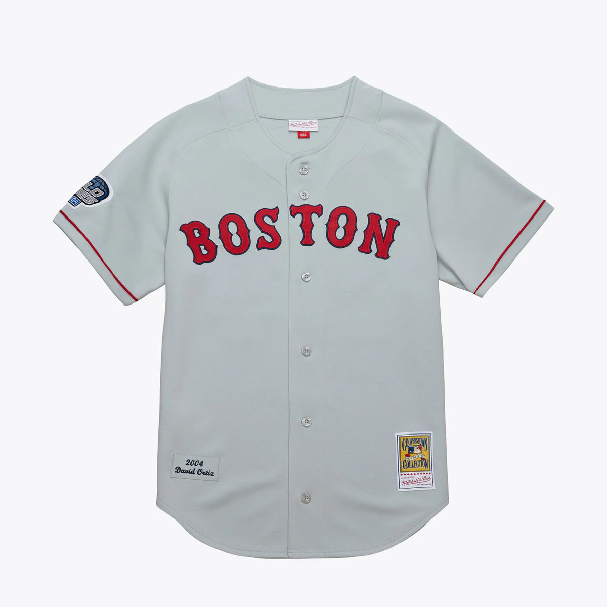 David Ortiz #34 Boston Red Sox 2004 Authentic Road Jersey - Gray