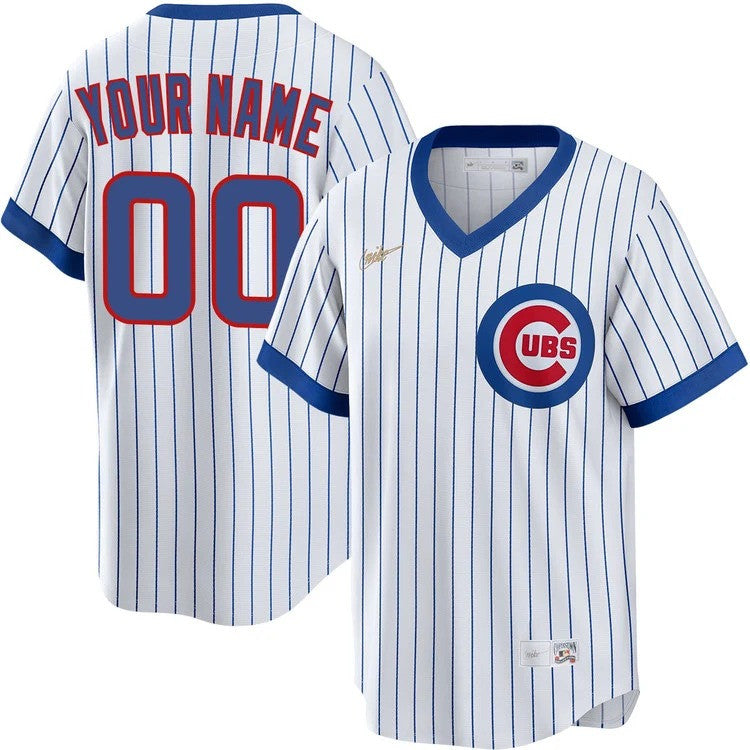 Chicago Cubs #69 1968 Custom Cooperstown Limited Jersey - White