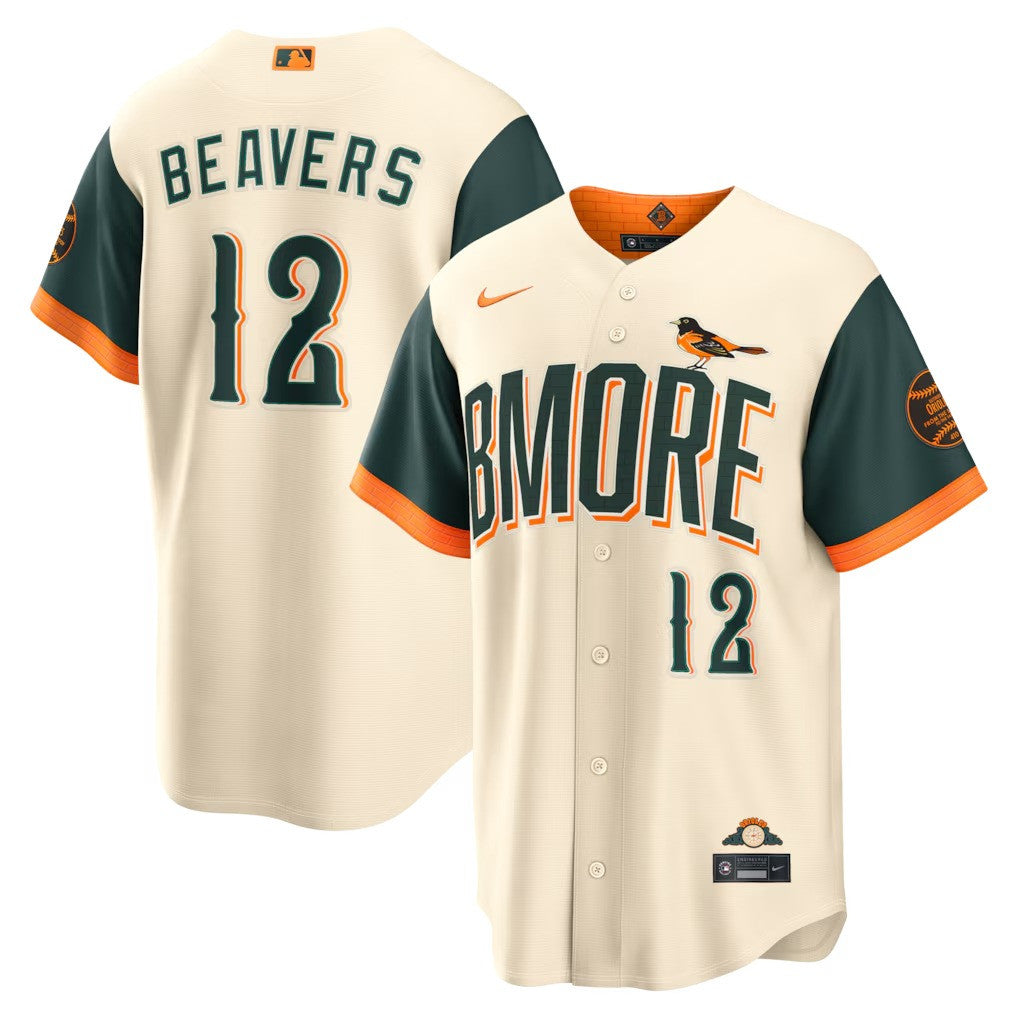 Dylan Beavers Baltimore Orioles 2026 City Connect Stadium Limited Jersey - Natural
