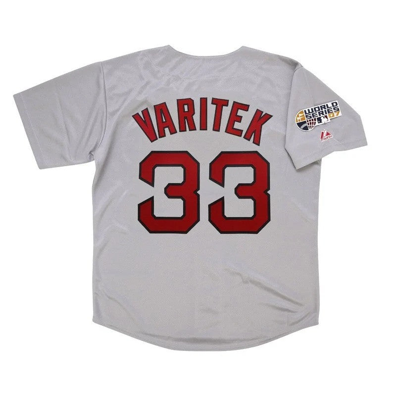 Jason Varitek Boston Red Sox 2007 Road World Series M 2Xl Limited Jersey - Grey
