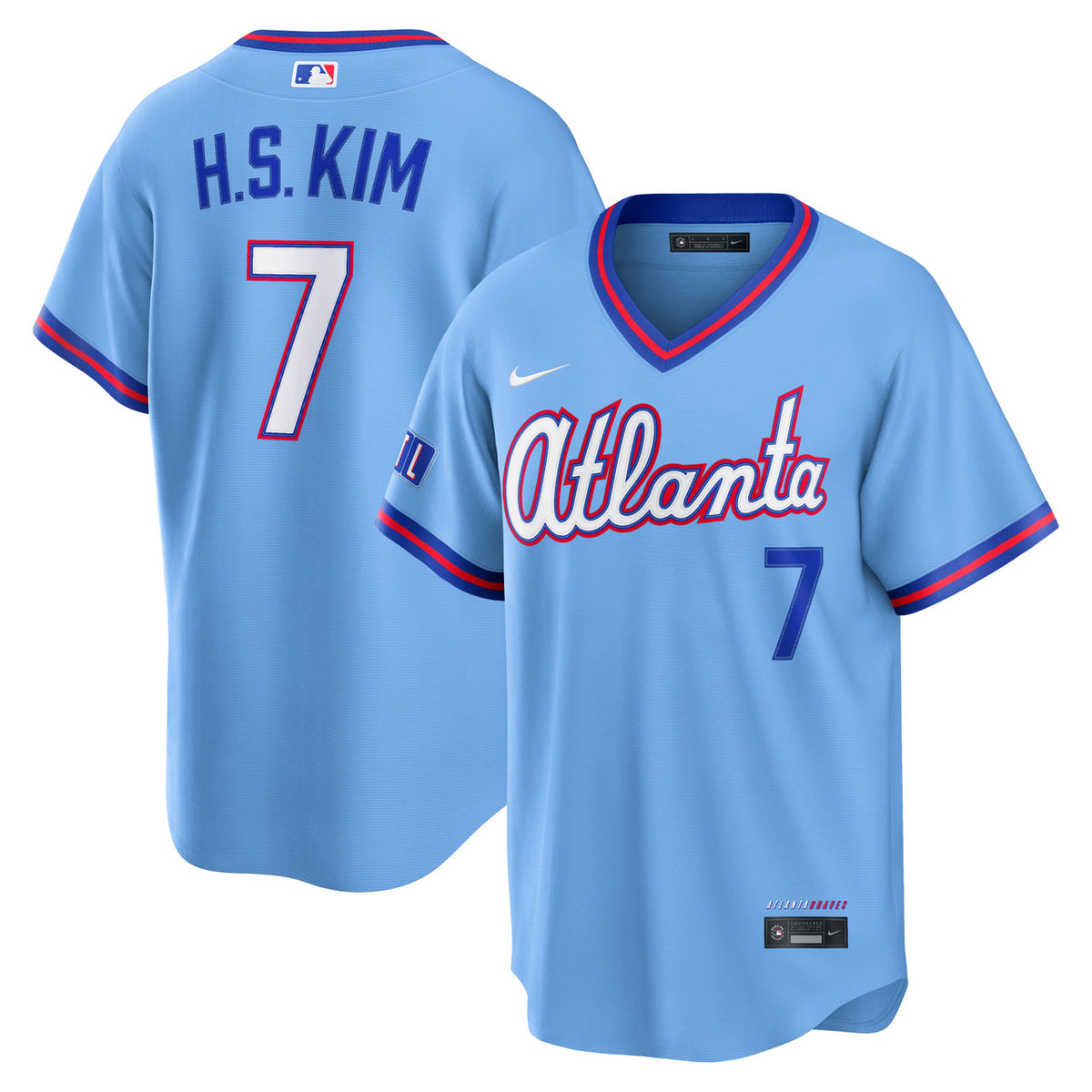 Ha-Seong Kim #7 Atlanta Braves Nike 2026 City Connect Stadium Limited Jersey - Powder Blue