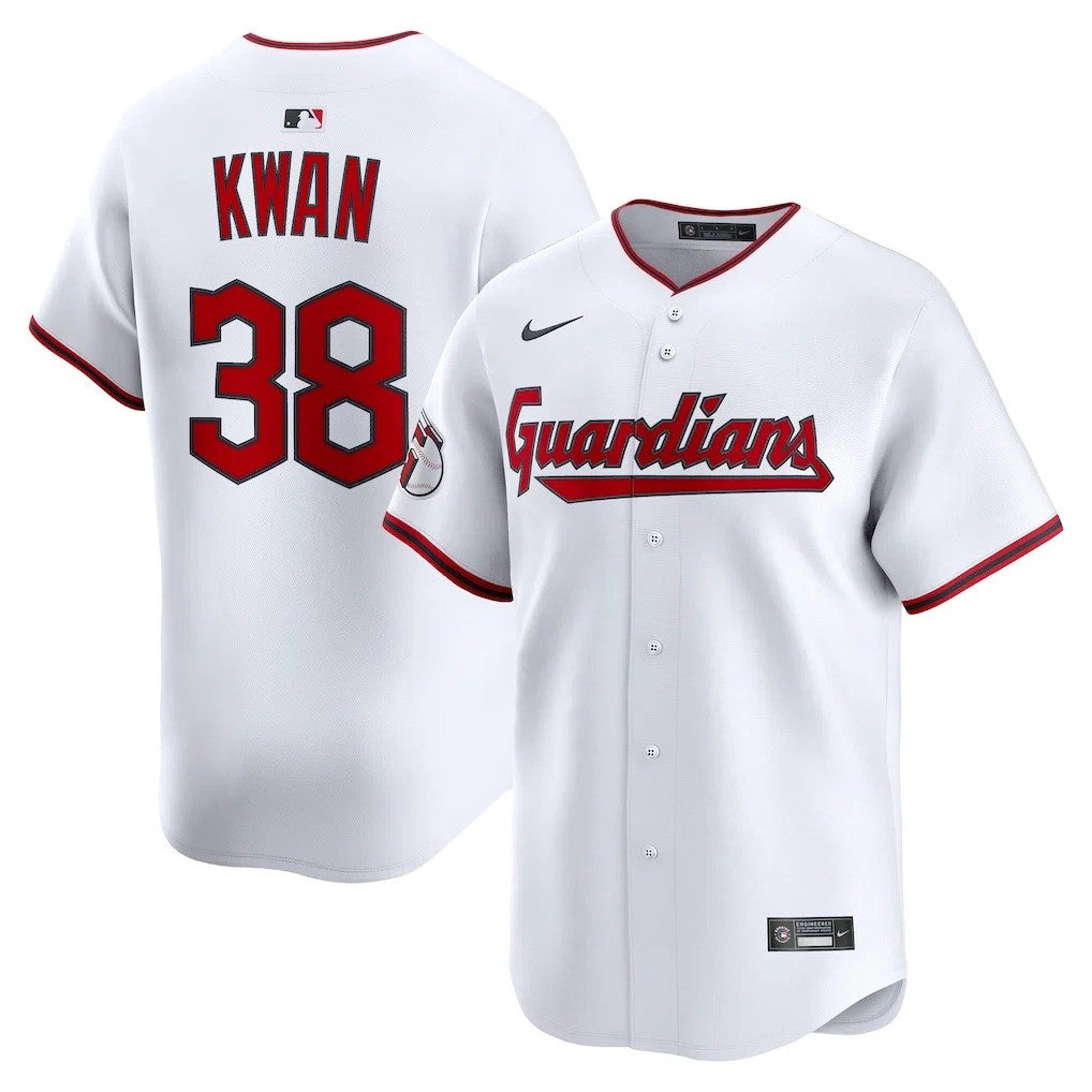 Steven Kwan #38 Cleveland Guardians Home Limited Jersey - White
