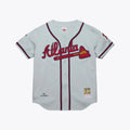 Tom Glavine #47 Atlanta Braves 1995 Authentic Throwback Jersey - Gray
