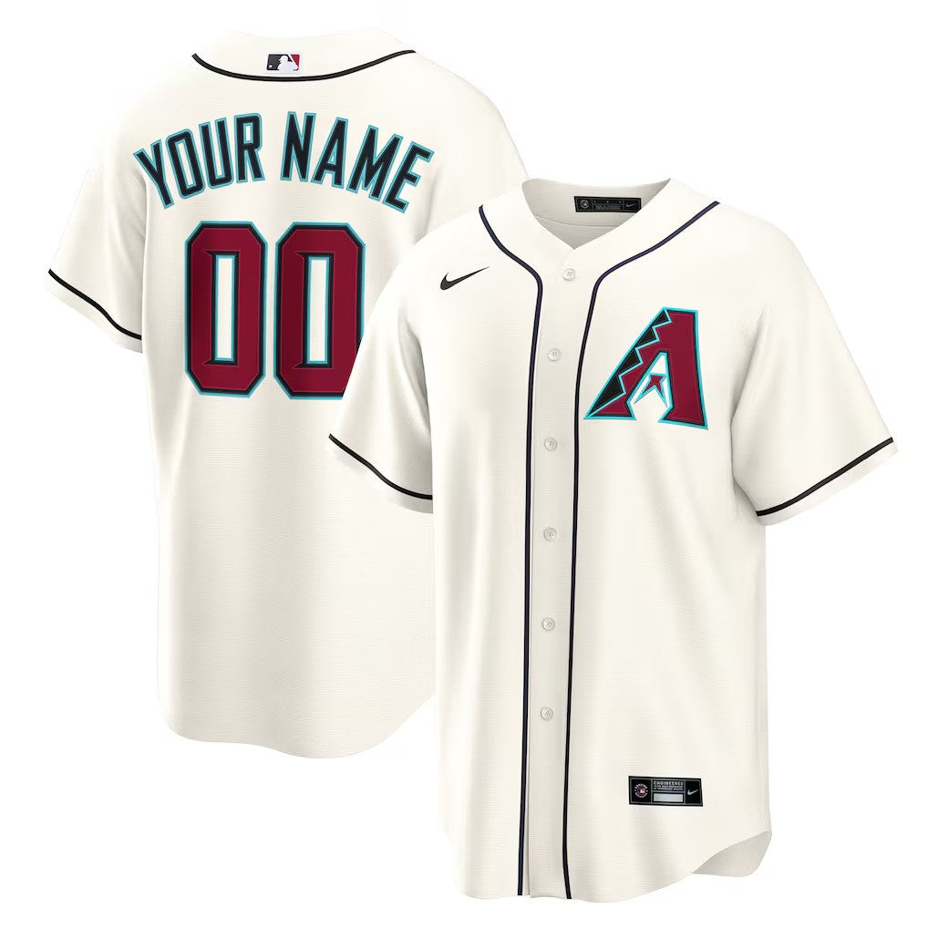 Arizona Diamondbacks Custom Home Limited Jersey - Cream