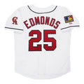 Jim Edmonds Angels 1994 California Home W 125Th Patch Limited Jersey - White