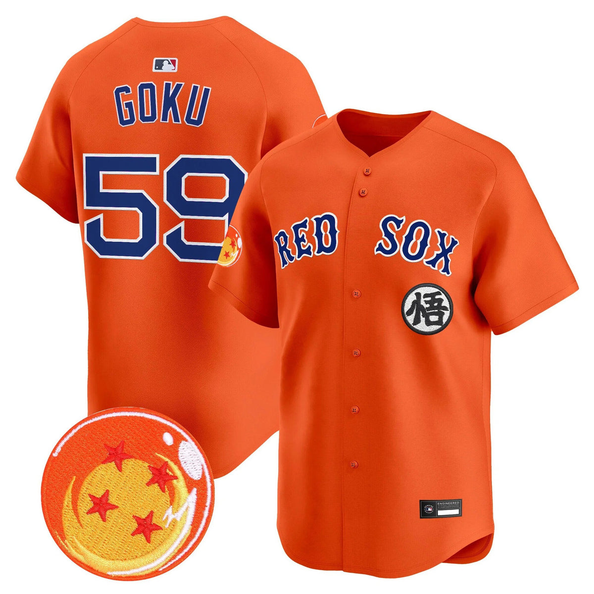Boston Red Sox Men X Dragon Ball Vapor Premier Limited Jersey