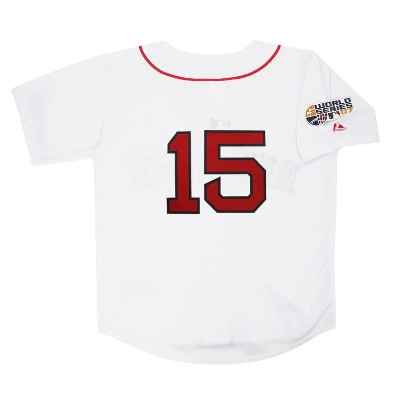 Dustin Pedroia #15 Boston Red Sox 2007 Home World Series M 2Xl Limited Jersey - White