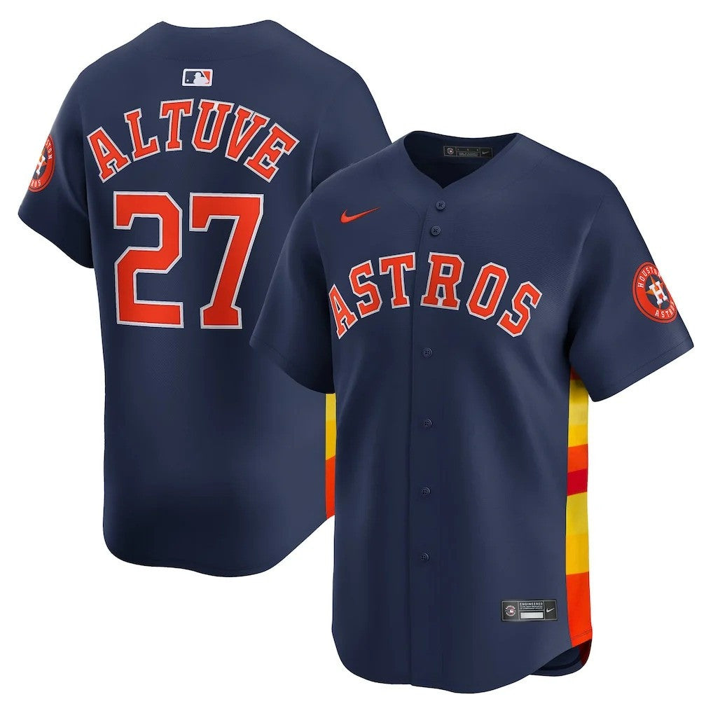 Jose Altuve #27 Houston Astros Alternate Limited Jersey - Navy