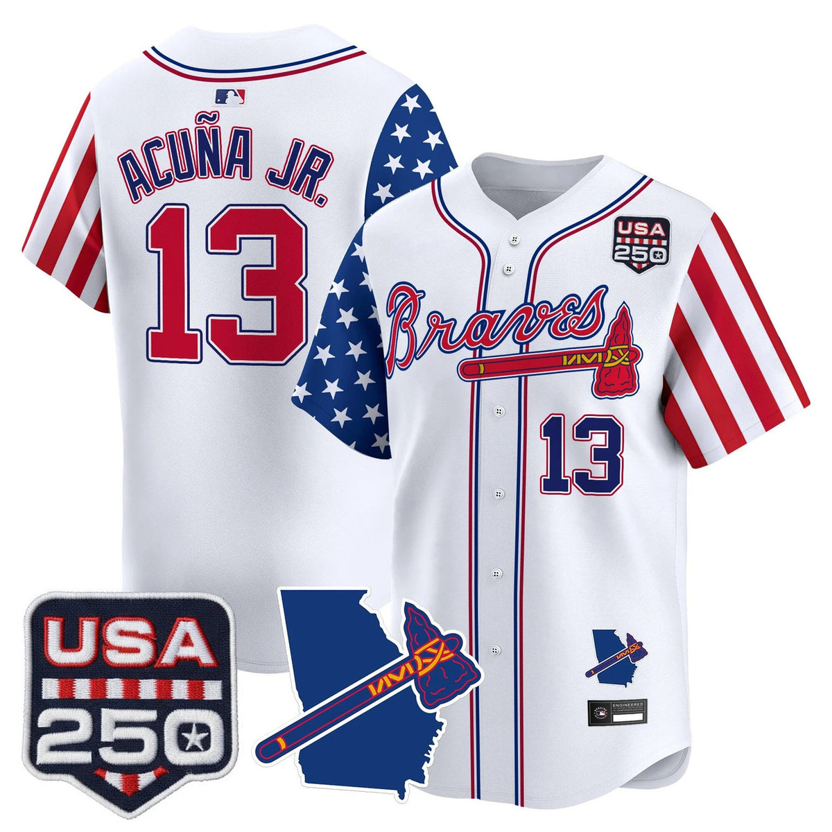 Atlanta Braves Men America Edition Vapor Premier Limited Jersey