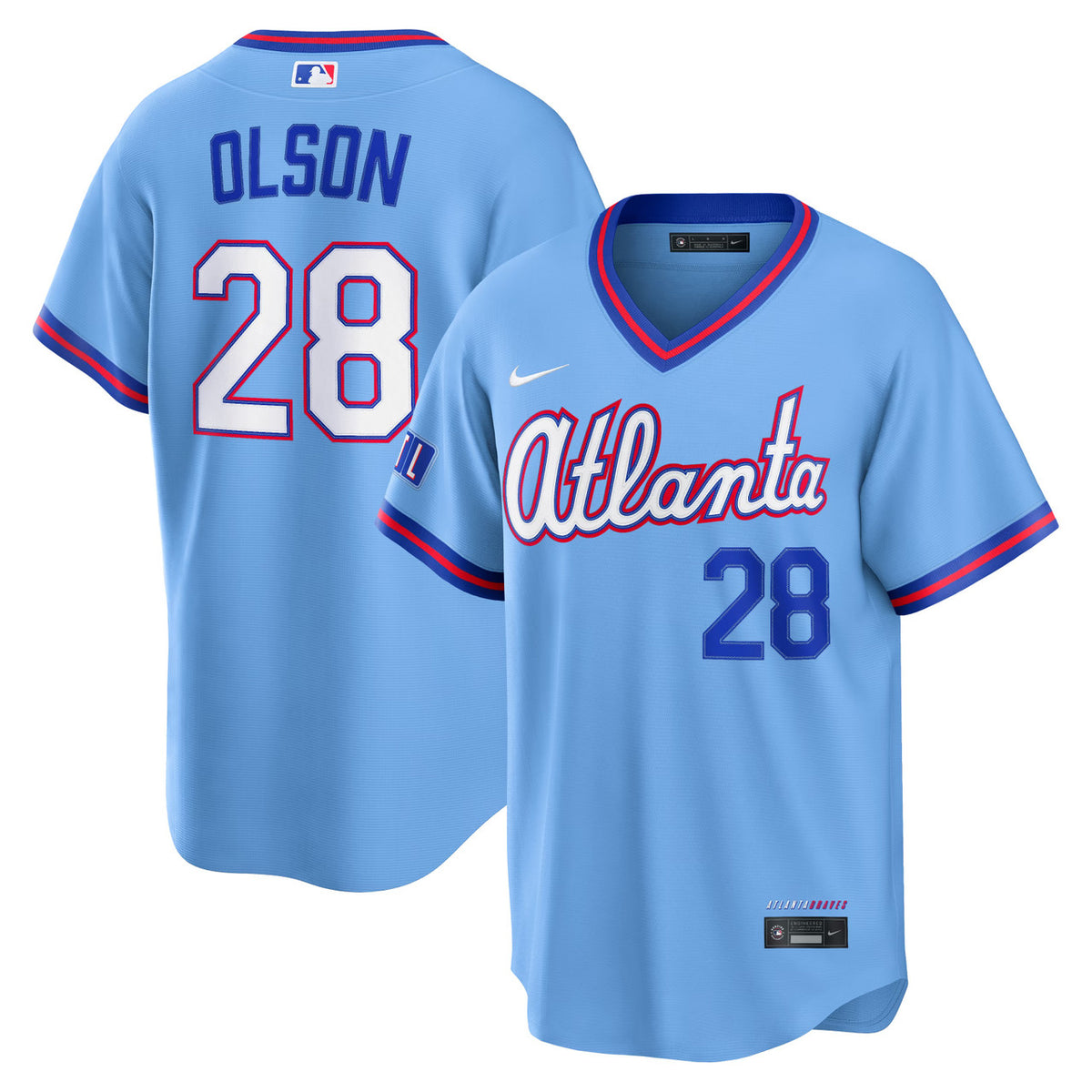 Matt Olson #28 Atlanta Braves Nike 2026 City Connect Stadium Limited Jersey - Powder Blue