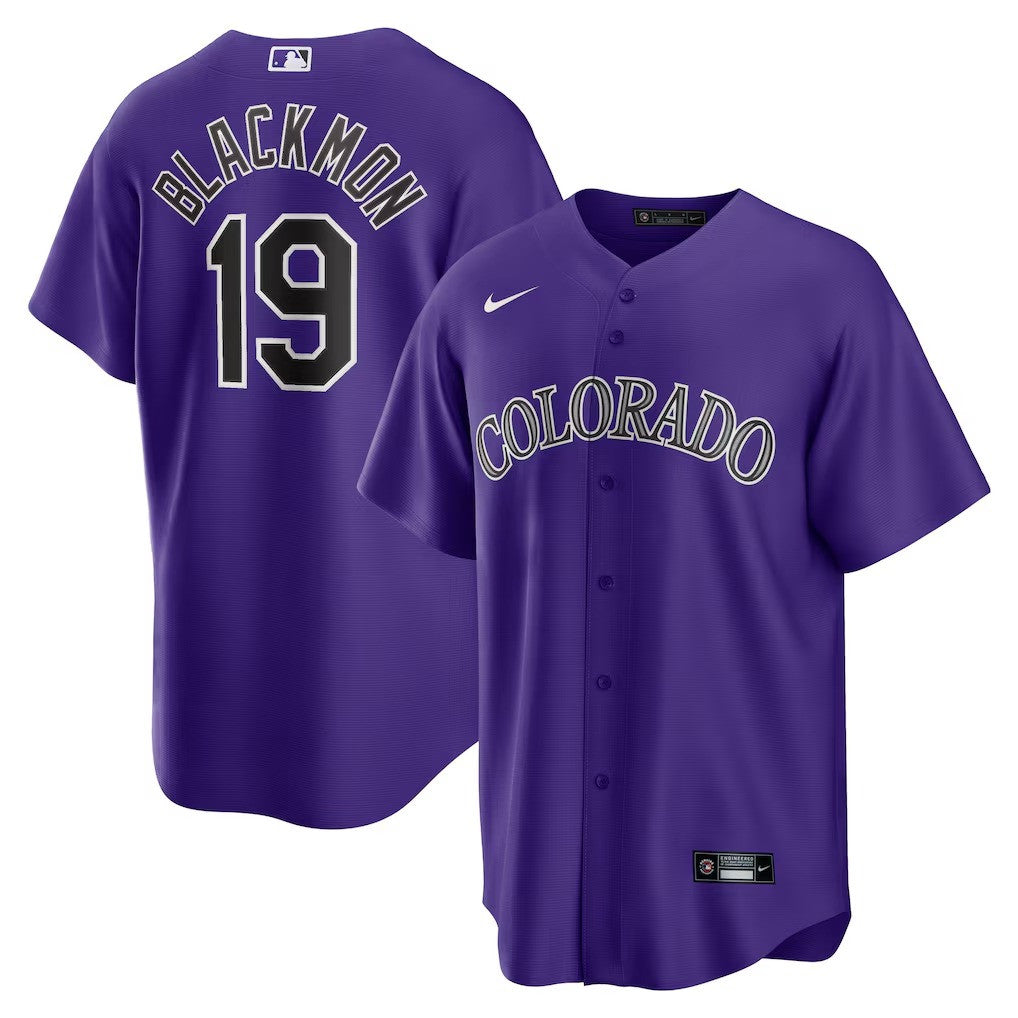 Charlie Blackmon #19 Colorado Rockies Alternate Limited Jersey - Purple