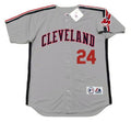 Manny Ramirez #24 Cleveland Indians 1993 Throwback Away Limited Baseball Jersey