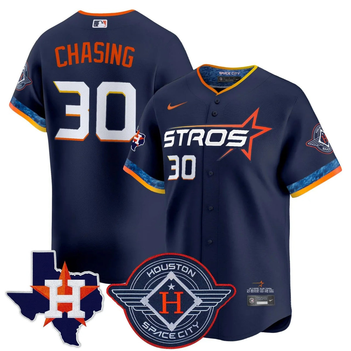 Houston Astros Chasing Vapor Premier Jersey