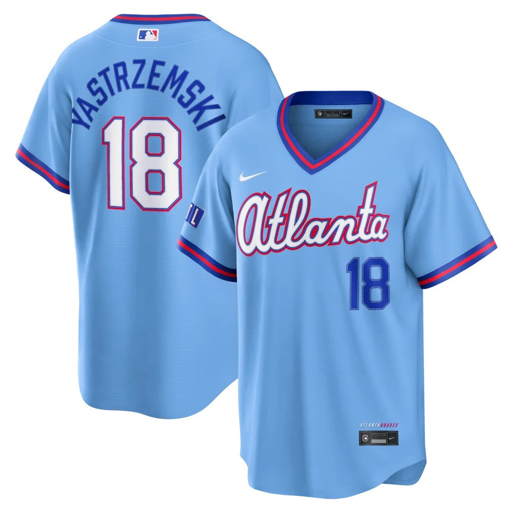 Mike Yastrzemski #5 Atlanta Braves 2026 City Connect Stadium Limited Jersey - Powder Blue