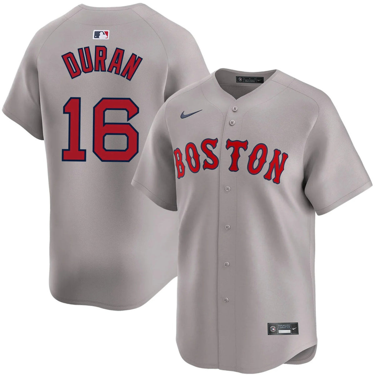 Jarren Duran #16 Boston Red Sox Road Limited Jersey - Gray