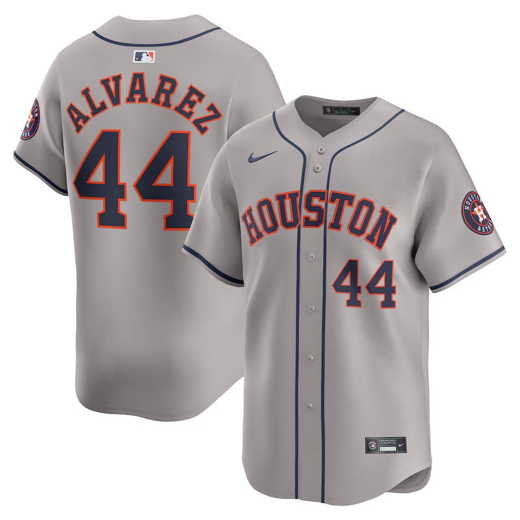 Yordan Alvarez #44 Houston Astros Away Limited Jersey - Gray