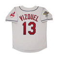 Omar Vizquel Cleveland Indians 1995 World Series Road M 2Xl Limited Jersey - Grey