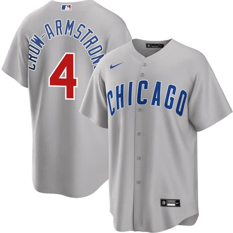 Pete Crow Armstrong #4 Chicago Cubs Road Limited Jersey - Gray