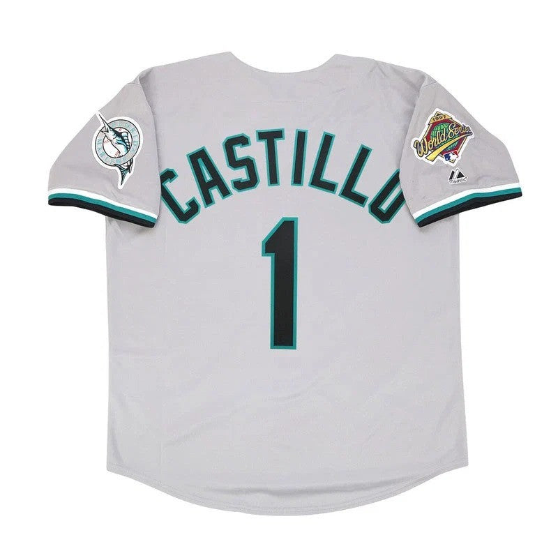 Luis Castillo #58 Florida Marlins 1997 Home Road Alt World Series M 2Xl Limited Jersey