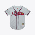 Chipper Jones #10 Atlanta Braves 1995 Authentic Throwback Jersey - Gray
