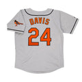 Eric Davis #44 Baltimore Orioles 1997 Road W Team Patch M 2Xl Limited Jersey - Grey