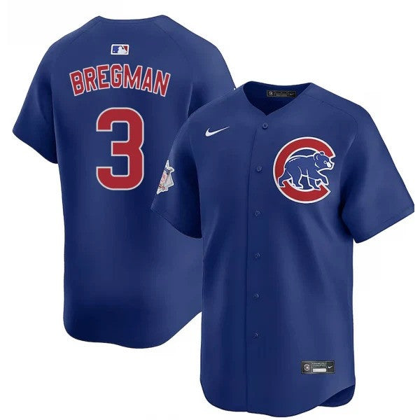 Alex Bregman #3 Chicago Cubs Limited Jersey - Blue