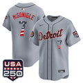 Detroit Tigers Men Usa Fourth Of July Vapor Premier Limited Jersey