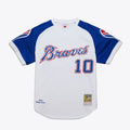 Chipper Jones #10 Atlanta Braves 2004 Authentic Alternate Jersey - White