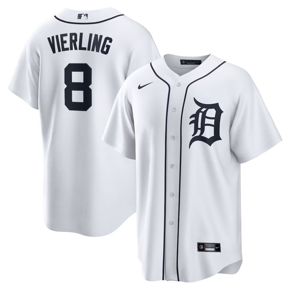 Matt Vierling #8 Detroit Tigers Home Limited Jersey - White
