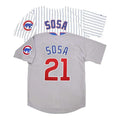 Sammy Sosa #21 Chicago Cubs Home Road Grey W Patch Limited Jersey - White